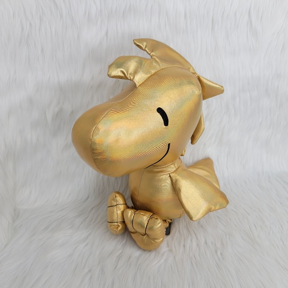 Peanuts 75th Anniversary Snoopy & Woodstock Metallic Design Plush. - Picture 3 of 6